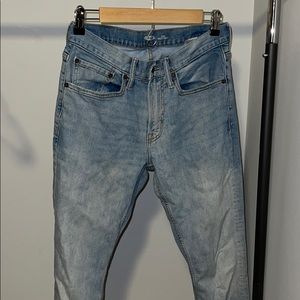 Light wash slim fit jeans!